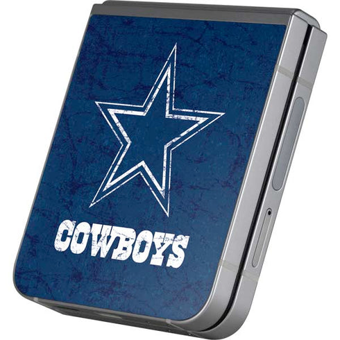 NFL Dallas Cowboys Distressed Galaxy Z Flip6 Skin
