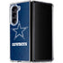 NFL Dallas Cowboys Distressed Galaxy Z Fold5 5G Clear Case