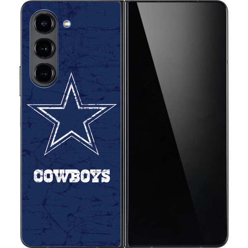 NFL Dallas Cowboys Distressed Galaxy Z Fold5 5G Skin