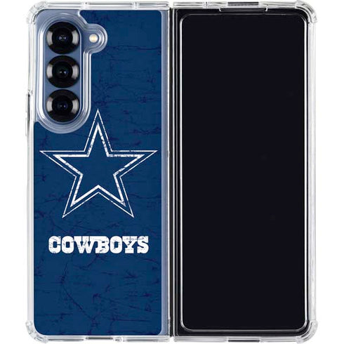 NFL Dallas Cowboys Distressed Galaxy Z Fold6 Clear Case