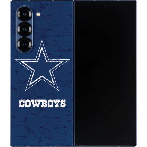 NFL Dallas Cowboys Distressed Galaxy Z Fold6 Skin