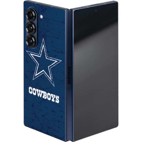 NFL Dallas Cowboys Distressed Galaxy Z Fold6 Skin