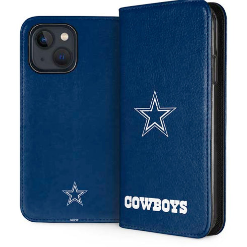 NFL Dallas Cowboys Distressed iPhone 15 Plus Folio Case