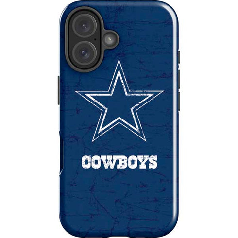 NFL Dallas Cowboys Distressed iPhone 16 Plus Impact Case