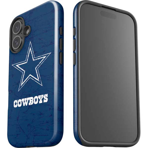 NFL Dallas Cowboys Distressed iPhone 16 Plus Impact Case