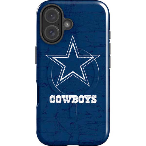 NFL Dallas Cowboys Distressed iPhone 16 Plus Magsafe Impact Case