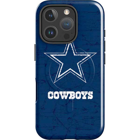 NFL Dallas Cowboys Distressed iPhone 16 Pro Max Magsafe Impact Case