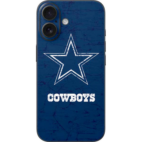 NFL Dallas Cowboys Distressed iPhone 16 Skin