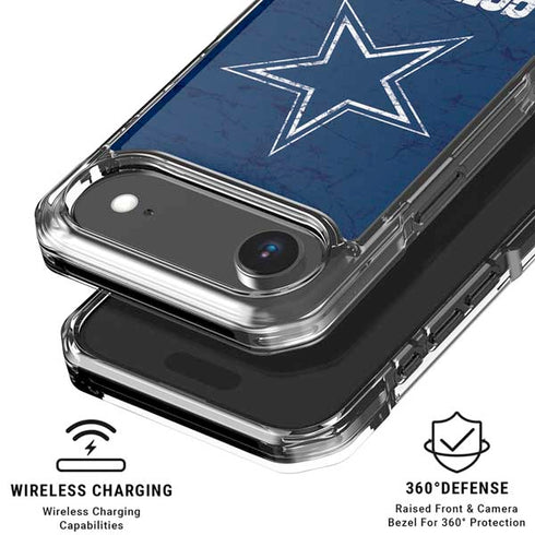 NFL Dallas Cowboys Distressed iPhone 17 Air Clear Case