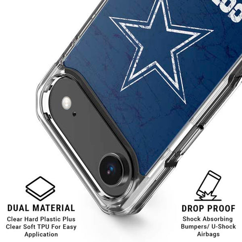 NFL Dallas Cowboys Distressed iPhone 17 Air Clear Case