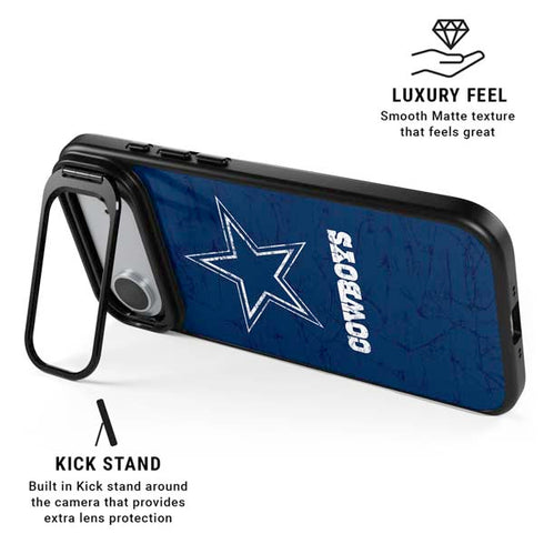 NFL Dallas Cowboys Distressed iPhone 17 Air Kickstand Case