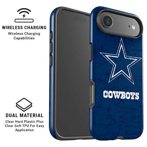 NFL Dallas Cowboys Distressed iPhone 17 Air Magsafe Impact Case