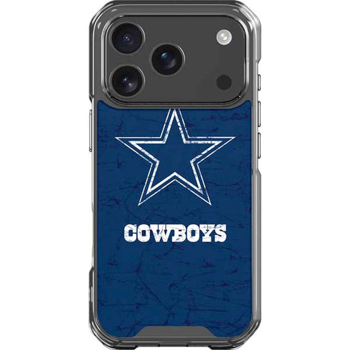 NFL Dallas Cowboys Distressed iPhone 17 Pro Clear Case