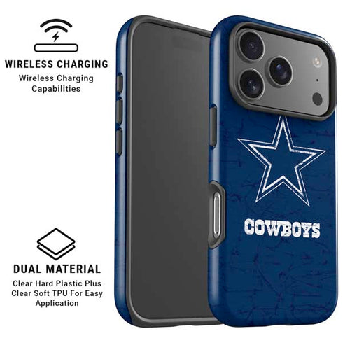 NFL Dallas Cowboys Distressed iPhone 17 Pro Magsafe Impact Case