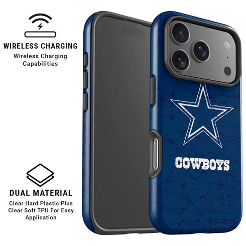 NFL Dallas Cowboys Distressed iPhone 17 Pro Max Magsafe Impact Case
