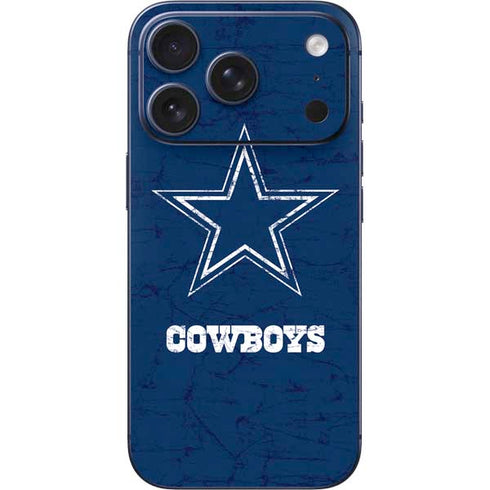 NFL Dallas Cowboys Distressed iPhone 17 Pro Skin