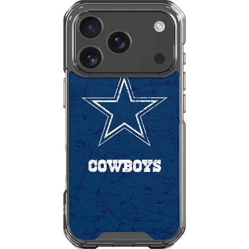 NFL Dallas Cowboys Distressed iPhone 18 Pro Clear Case