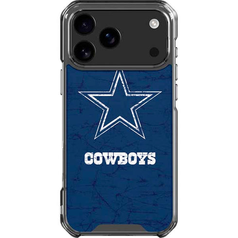 NFL Dallas Cowboys Distressed iPhone 18 Pro Max Clear Case