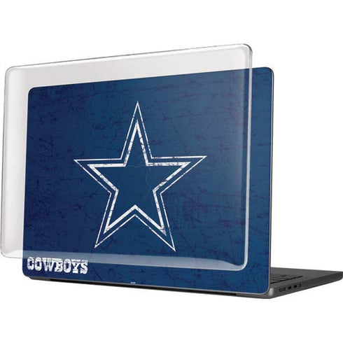 NFL Dallas Cowboys Distressed MacBook Pro 14in (2021-24) Case plus Skin