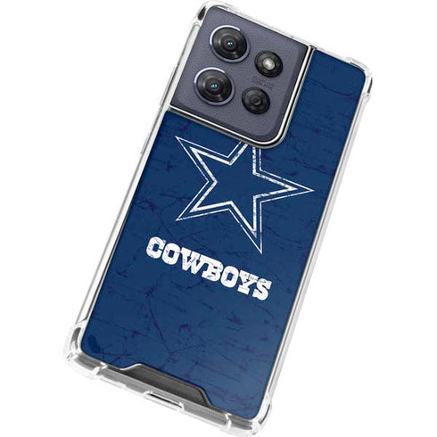 NFL Dallas Cowboys Distressed Moto G Stylus 5G (2025) Clear Case