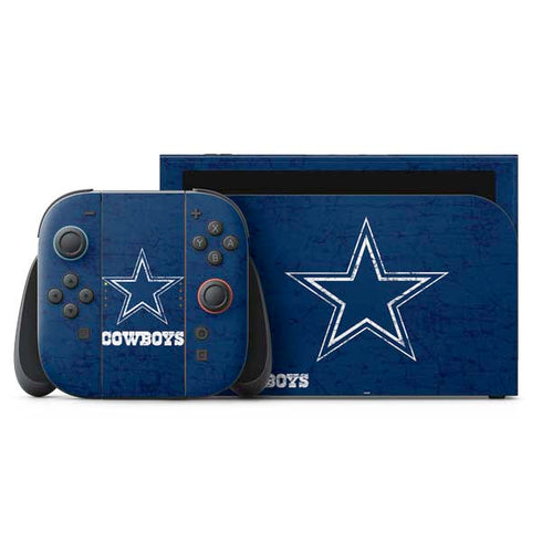 NFL Dallas Cowboys Distressed Nintendo Switch 2 (2025) with Joy-Con Skin
