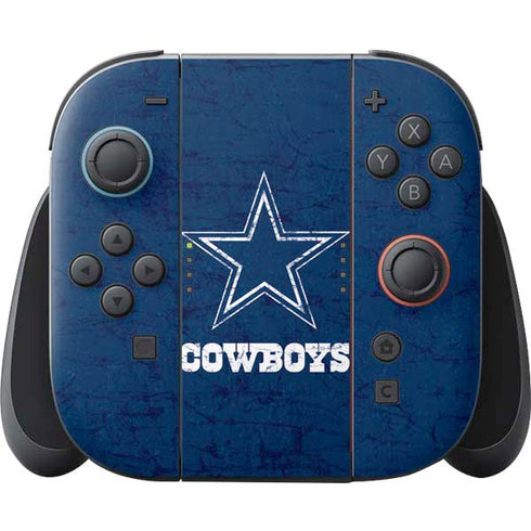 NFL Dallas Cowboys Distressed Nintendo Switch 2 (2025) Joy-Con Controller Skin