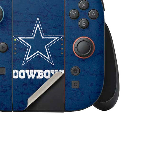 NFL Dallas Cowboys Distressed Nintendo Switch 2 (2025) Joy-Con Controller Skin