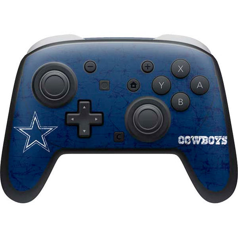 NFL Dallas Cowboys Distressed Nintendo Switch 2 (2025) Pro Controller Skin