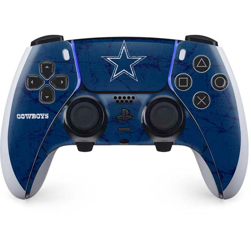NFL Dallas Cowboys Distressed PS5 DualSense Edge Pro Controller Skin