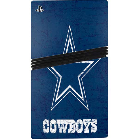 NFL Dallas Cowboys Distressed PS5 Pro Bundle Skin