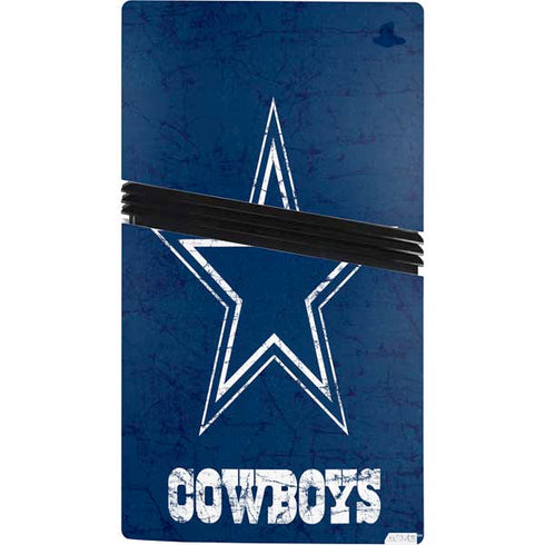 NFL Dallas Cowboys Distressed PS5 Pro Bundle Skin