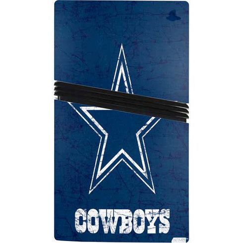 NFL Dallas Cowboys Distressed PS5 Pro Console Skin