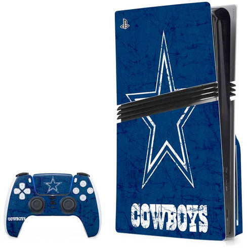 NFL Dallas Cowboys Distressed PlayStation PS5 Skins