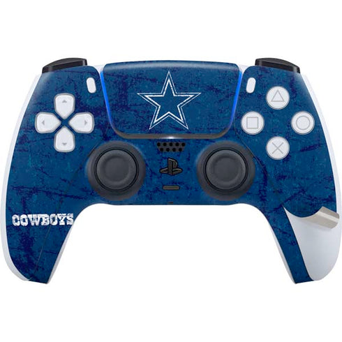 NFL Dallas Cowboys Distressed PS5 Pro Disk Bundle Skin
