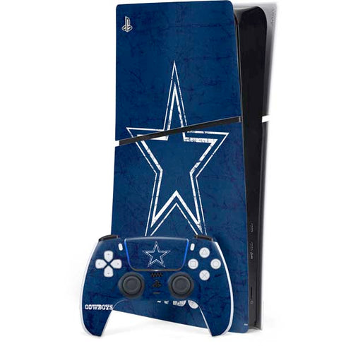 NFL Dallas Cowboys Distressed PlayStation PS5 Skins
