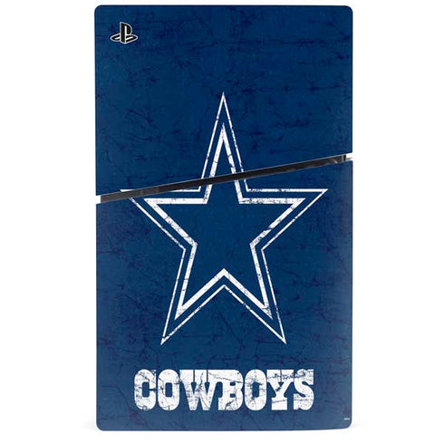 NFL Dallas Cowboys Distressed PS5 Slim Digital Edition Console Skin