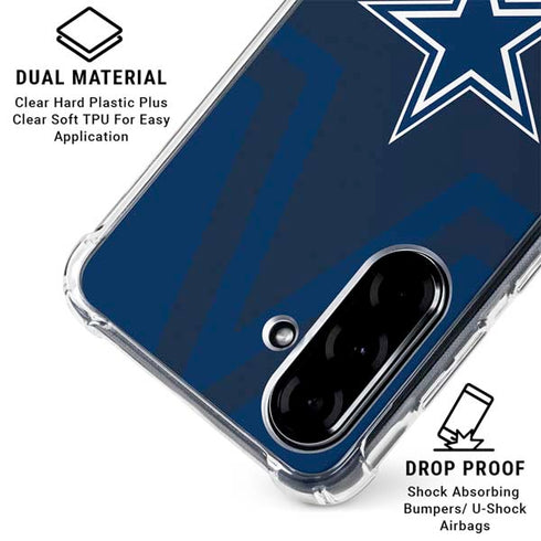 NFL Dallas Cowboys Double Vision Galaxy A36 5G Clear Case