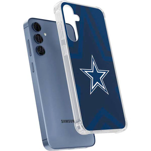NFL Dallas Cowboys Double Vision Galaxy A55 5G Clear Case
