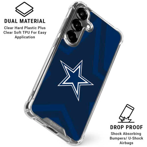 NFL Dallas Cowboys Double Vision Galaxy S26 Plus Clear Case