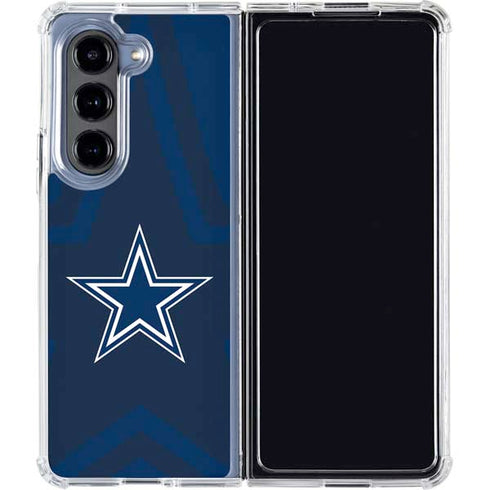 NFL Dallas Cowboys Double Vision Galaxy Z Fold5 5G Clear Case