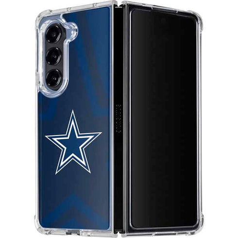 NFL Dallas Cowboys Double Vision Galaxy Z Fold5 5G Clear Case