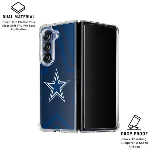 NFL Dallas Cowboys Double Vision Galaxy Z Fold6 Clear Case