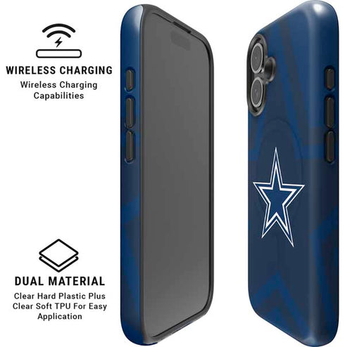 NFL Dallas Cowboys Double Vision iPhone 16 Magsafe Impact Case