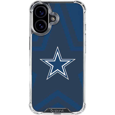 NFL Dallas Cowboys Double Vision iPhone 16 Plus Clear Case