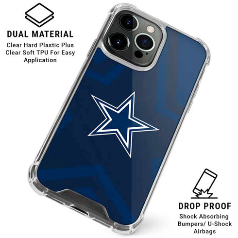 NFL Dallas Cowboys Double Vision iPhone 16 Pro Clear Case