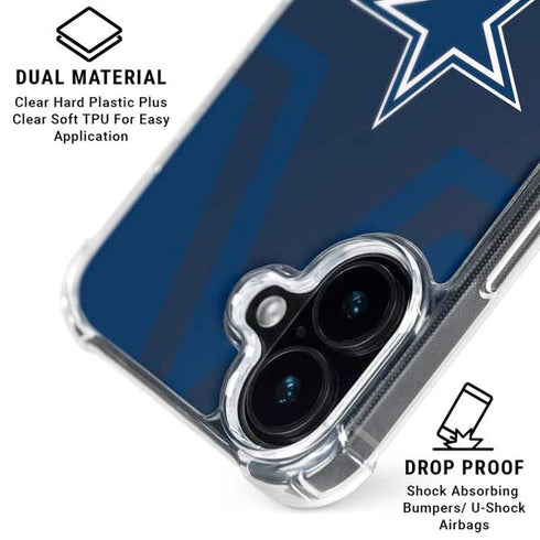 NFL Dallas Cowboys Double Vision iPhone 17 Clear Case