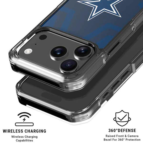 NFL Dallas Cowboys Double Vision iPhone 18 Pro Clear Case