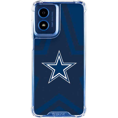 NFL Dallas Cowboys Double Vision Moto G 5G (2024) Clear Case