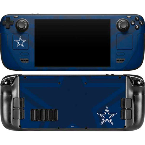 NFL Dallas Cowboys Double Vision Steam Deck Handheld Gaming Computer OLED Skin