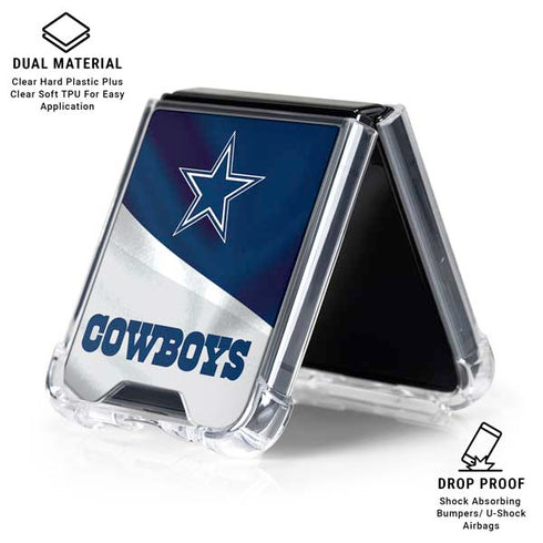 NFL Dallas Cowboys Galaxy Z Flip6 Clear Case